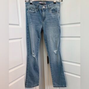 Joe’s Straight Leg Distressed Cropped Jeans Size 24